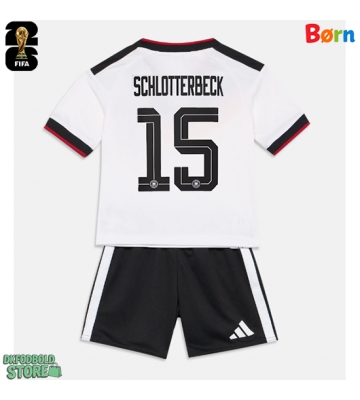 Tyskland Nico Schlotterbeck #15 Replika Babytøj Hjemmebanesæt Børn VM 2026 Kortærmet (+ Korte bukser)